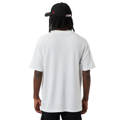 Neue Era NBA Chicago Bulls Logo Script Mesh Oversize Tee "Weiß"