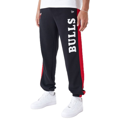 Neu Era NBA Chicago Bulls Mesh Panel Grau entspannt Joggers