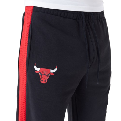 Neu Era NBA Chicago Bulls Mesh Panel Grau entspannt Joggers