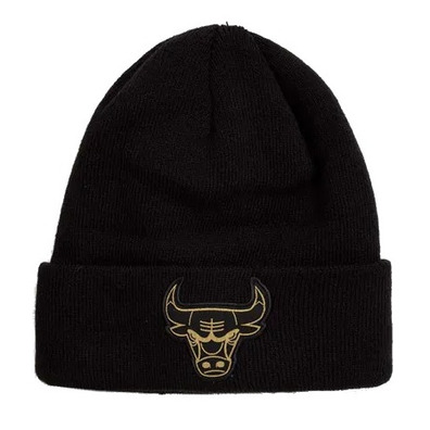 Neu Era NBA Chicago Bulls Metallic Beanie der Abzeichen