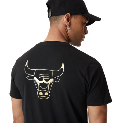 Neu Era NBA Chicago Bulls Metallic Tee "Black-Gold"