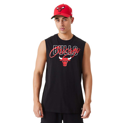 Neu Era NBA Chicago Bulls NBA Script Essential Sleeveless Tee