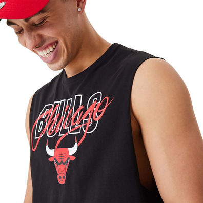 Neu Era NBA Chicago Bulls NBA Script Essential Sleeveless Tee