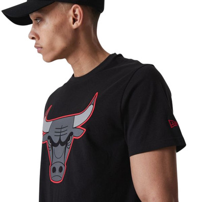 Neu Era NBA Chicago Bulls Outline Tee "Schwarz"