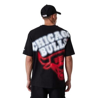 Neu Era NBA Chicago Bulls Oversize BP Logo Neon Tee