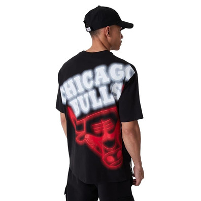 Neu Era NBA Chicago Bulls Oversize BP Logo Neon Tee