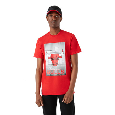 Neue Era NBA Chicago Bulls Fotografie Tee "Red"