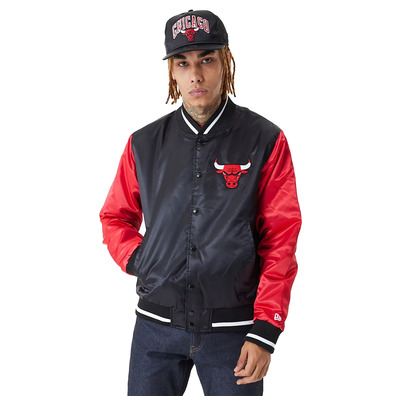 Neue Era NBA Chicago Bulls Satin Bomber "Black-Red"