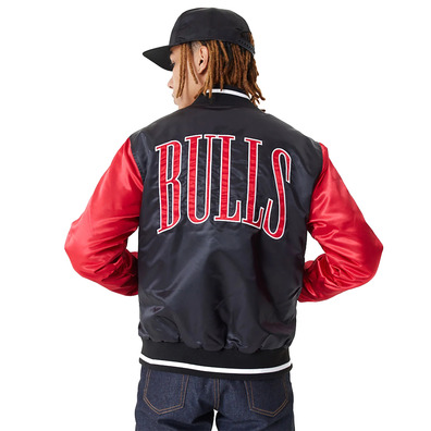 Neue Era NBA Chicago Bulls Satin Bomber "Black-Red"