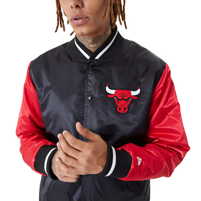 Neue Era NBA Chicago Bulls Satin Bomber "Black-Red"