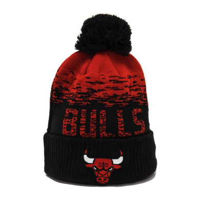 Neu Era NBA Chicago Bulls Sport Strick Manschette Mütze Pompom