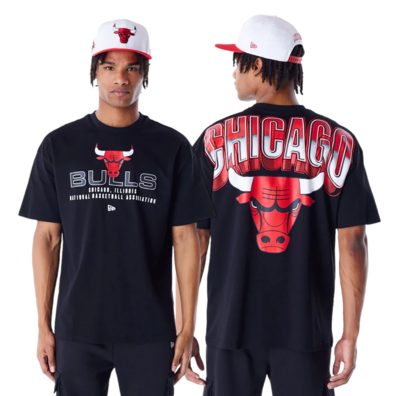 Neue Era NBA Chicago Bulls Tech Oversized T-Shirt "Black"