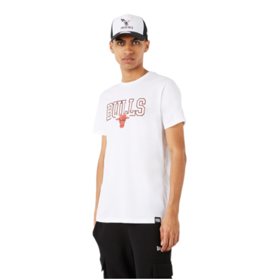 New Era NBA Chicago Bulls Throwback Graphic T-Shirt "White"