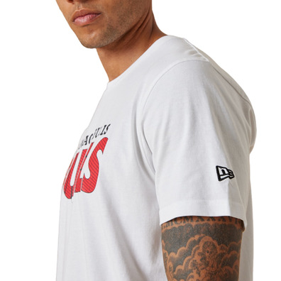 Neu Era NBA Chicago Bulls Wordmark Court Infill T-Shirt "White"