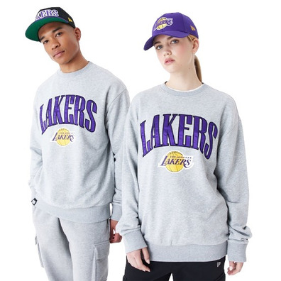 Neu Era NBA L.A Lakers Arch Graphic Oversized Crew Neck Sweatshirt