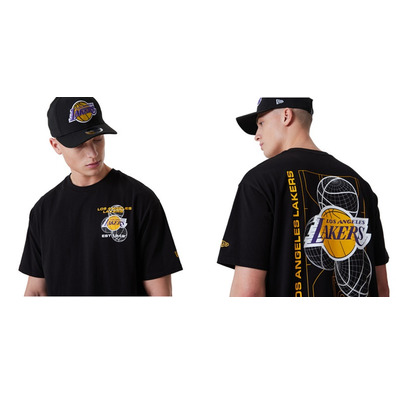 Neu Era NBA L.A. Lakers Basketball Graphic Tee "Black"