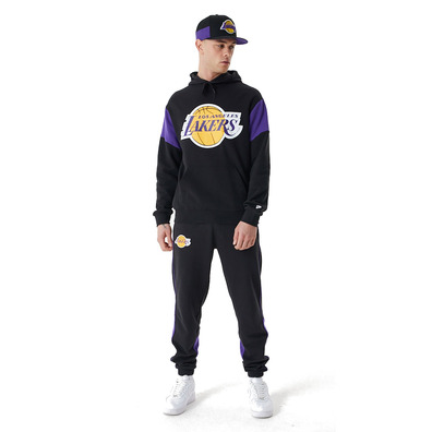 Neu Era NBA L.A. Lakers Colour Block Überdimensionierte Hoodie