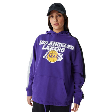 Neu Era NBA L.A. Lakers Cut und Sew überdimensional Hoodie