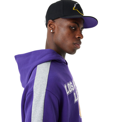 Neu Era NBA L.A. Lakers Cut und Sew überdimensional Hoodie