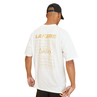 Neu Era NBA L.A Lakers Metallic Gold Print T-Shirt