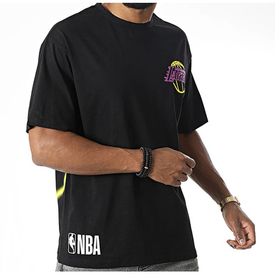 Neu Era NBA L.A. Lakers Oversize BP Logo Neon Tee