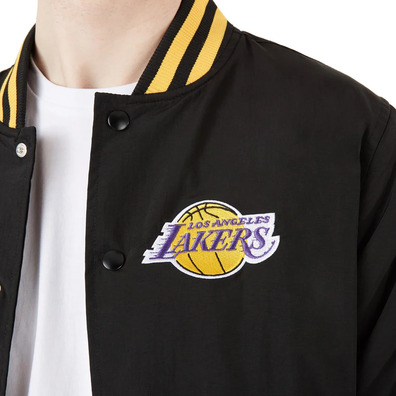 Neue Era NBA L.A Lakers Patch Logo Bomber Jacke "Black"