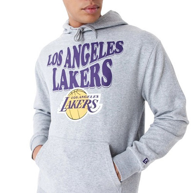 Neu Era NBA L.A. Lakers Script Oversized Pullover Hoodie "Grey"