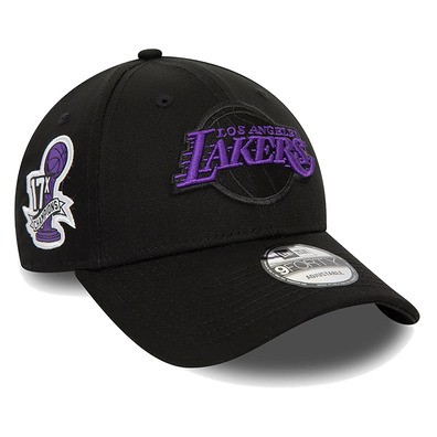 Neu Era NBA L.A. Lakers Seitenaufnäher 9FORTY Einstellbare Kappe