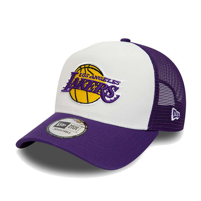 Neu Era NBA L.A Lakers Team Farbe A-Frame Trucker Cap "Purple"