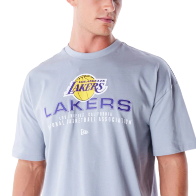 Neu Era NBA LA Lakers Tech Oversized T-Shirt "Grey"