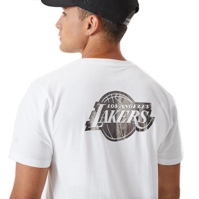 Neu Era NBA Los Angeles Lakers Metallic Tee "White-Silver"