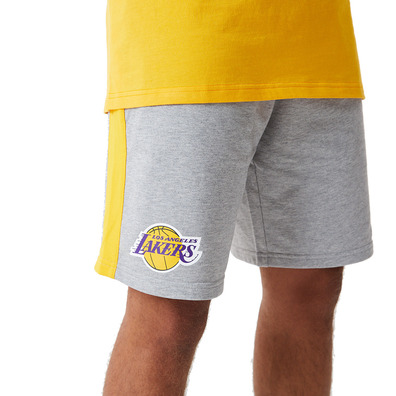 Neu Era NBA Los Angeles Lakers Side Panel Shorts "Grey-Yellow"