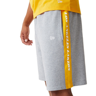 Neu Era NBA Los Angeles Lakers Side Panel Shorts "Grey-Yellow"