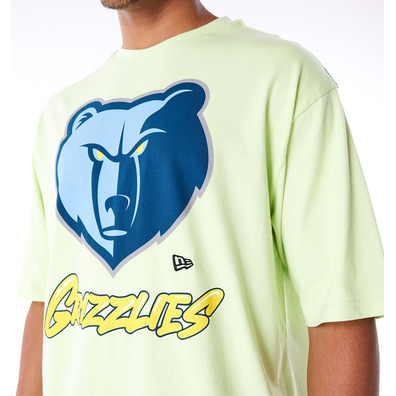 Neu Era NBA Memphis Grizzlies Wordmark Pastel Green Oversized T-Shirt