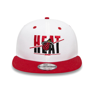 Neu Era NBA Miami Heat Crown Weiß 9FIFTY Snapback Cap