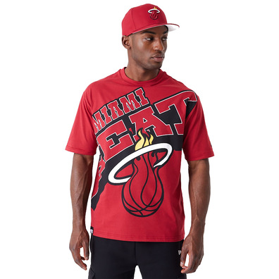 Neu Era NBA Miami Heat Large Wordmark Oversized T-Shirt