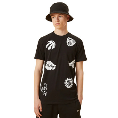 Neu Era NBA Multi Team Logo T-Shirt "Black "