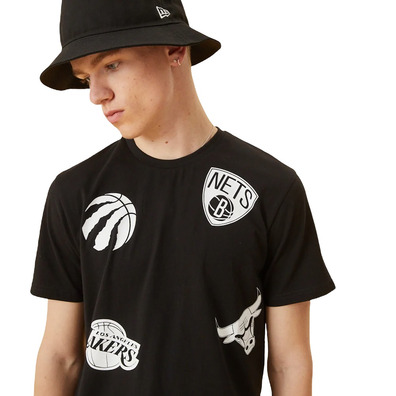 Neu Era NBA Multi Team Logo T-Shirt "Black "