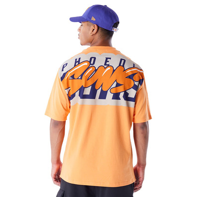 Neu Era NBA Phoenix Suns Wordmark Orange Oversized T-Shirt