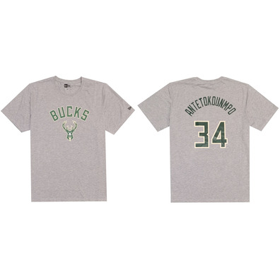 Neu Era NBA Team Logo Milwaukee Bucks # 34 Antetokounmpo #