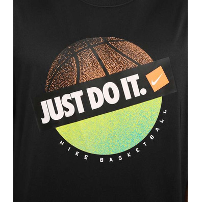 Nike Camiseta Dri Fit Basket einfach machen "Schwarz"