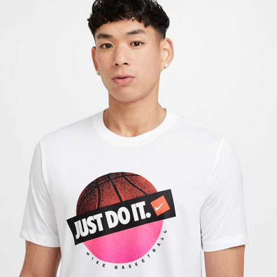 Nike Camiseta Dri Fit Basket einfach machen "Weiß"