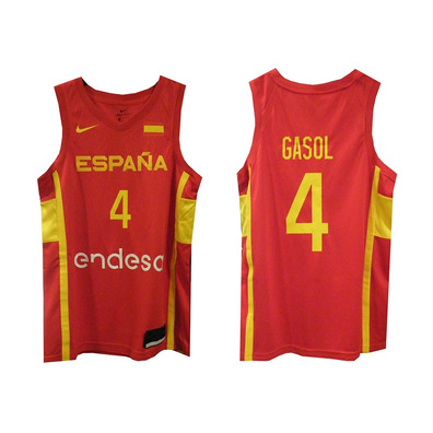 Nike T-Shirt Replica Spanisch Basketball Auswahl #4 GASOL#