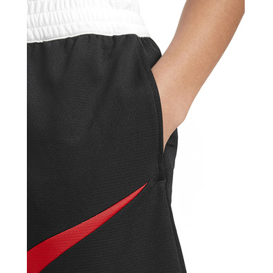 Nike Dri-Fit Basketball Shorts "Black-University Red"