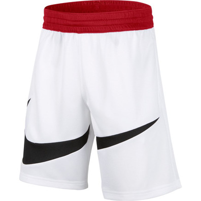 Nike Dri-Fit Basketball Shorts "White-University Red"