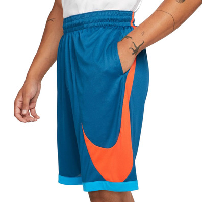 Nike Dri-FIT Herren Basketball Short "Marina-Laser Blue/Orange"