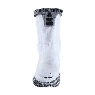 Nike Grip Vielseitigkeit Crew Basketball Socken weiß