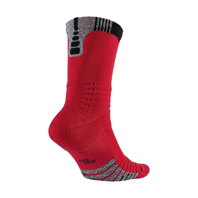 Nike Grip Vielseitigkeit Crew Basketball Socken rot