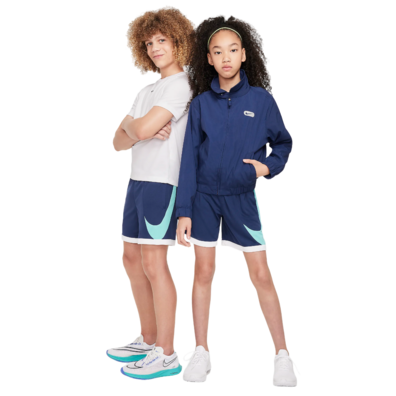 Nike Kids Swoosh Multi+ Dri Fit Short "Midnight Navy-Green Frost"