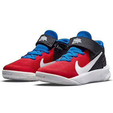 Nike Team Hustle D 10 FlyEase (PS) "RedBlack"